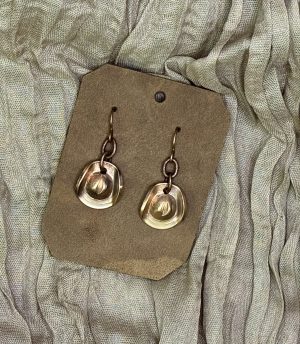 Wheat Penny Cowboy Hat Earrings