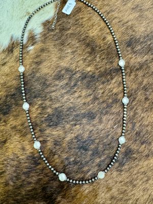 Freshwater Pearl and Navajo Pearl Necklace