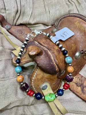 Multi Color and Navajo Pearl Bracelet