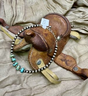 Turquoise and Navajo Pearl Bracelet