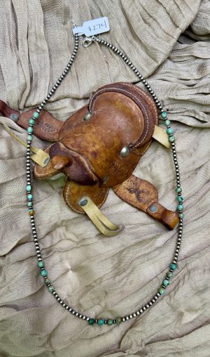 Turquoise and Navajo Pearl Necklace