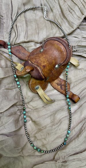 Turquoise and Navajo Pearl Necklace