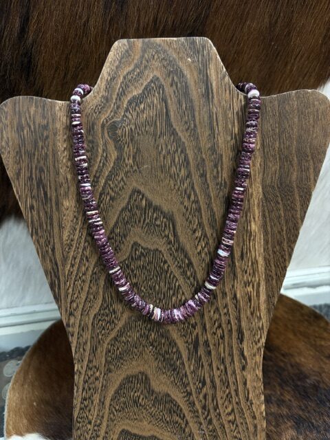Purple Spiney Oyster Necklace