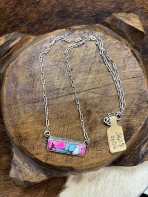 Cotton Candy Bar Necklace