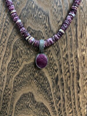 Purple Spiney Oyster Pendent (Necklace separate)