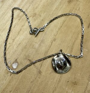 Bicentennial Kennedy Half Dollar Cowboy Hat Necklace