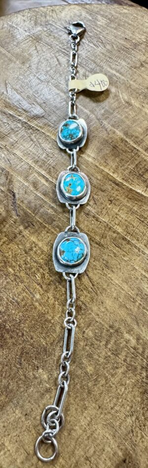 3 Turquoise Stone Bracelet
